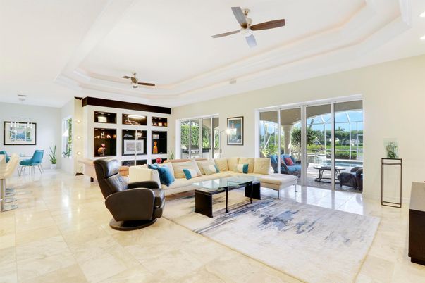 Interior, Living room, Recessed Lighting
