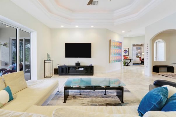 Interior, Living room, Recessed Lighting