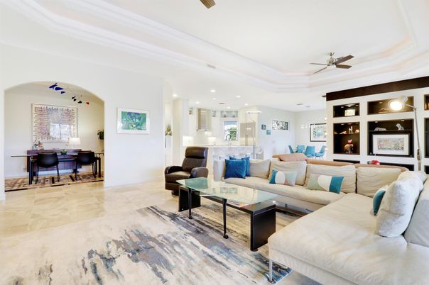 Interior, Living room, Recessed Lighting