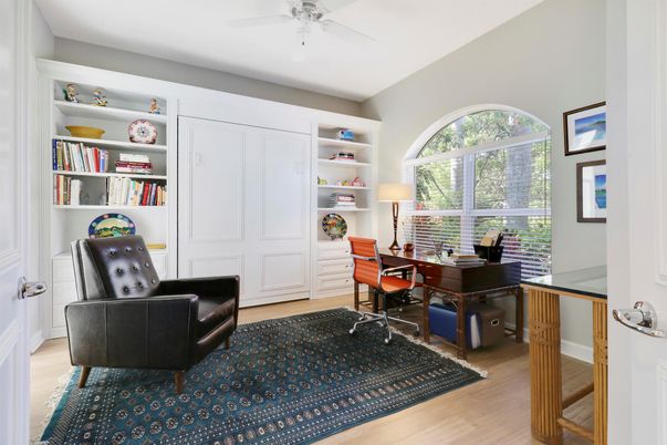 Home Office, Interior, Wood Texture Flooring