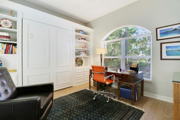 Home Office, Interior, Wood Texture Flooring
