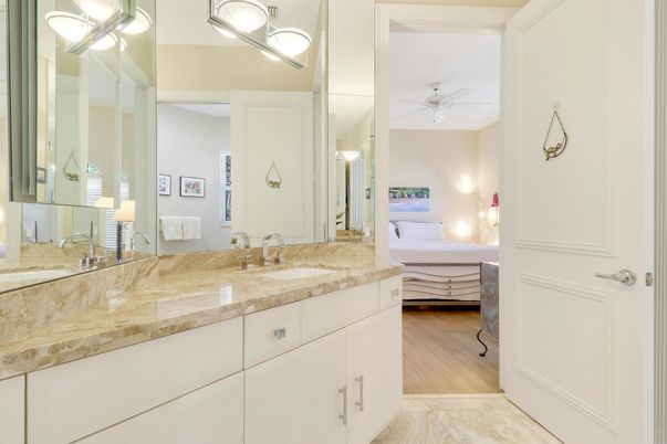 Bathroom, Dual Sink Vanities, Interior, Wood Texture Flooring
