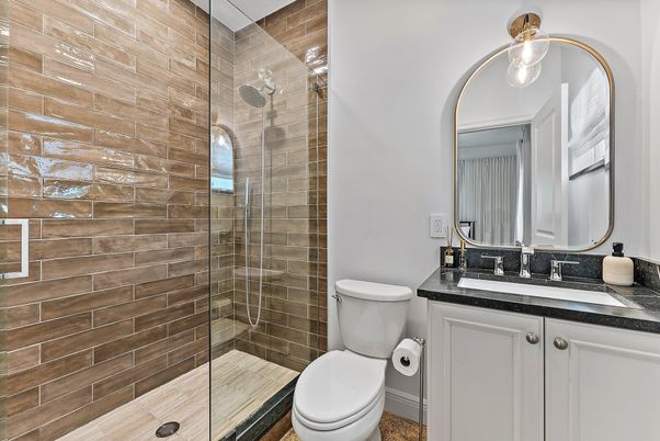 Bathroom, Glass Shower, Interior