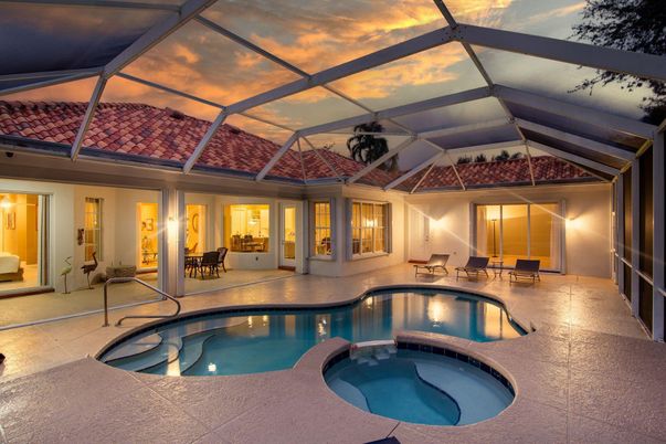 Glass Ceilings, Interior, Pool, Sun Room