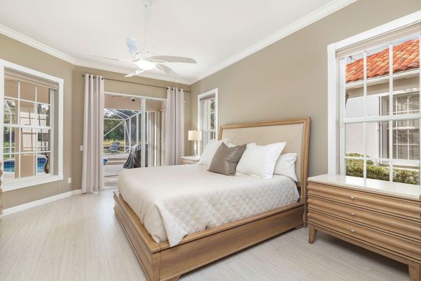Bedroom, Interior, Wood Texture Flooring