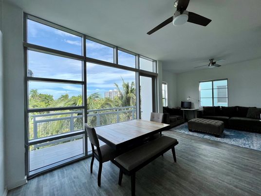 Dining room, Interior, Living room, Sun Room, Wood Texture Flooring