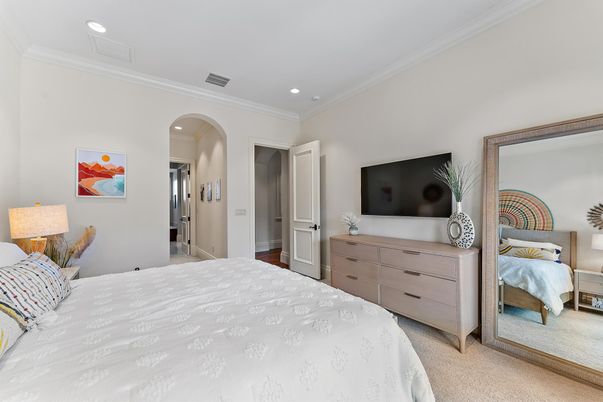 Bedroom, Interior, Recessed Lighting