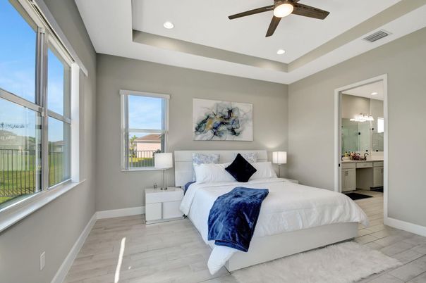 Bathroom, Bedroom, Interior, Recessed Lighting, Wood Texture Flooring
