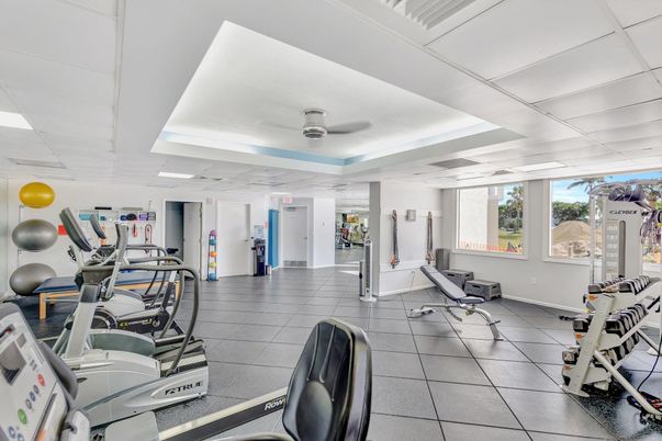 Fitness Equipment, Gym, Interior, Recessed Lighting