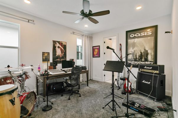 Home Office, Interior, Recessed Lighting