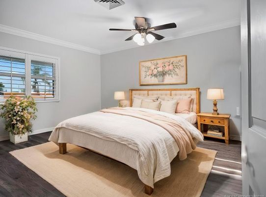 Bedroom, Interior, Wood Texture Flooring