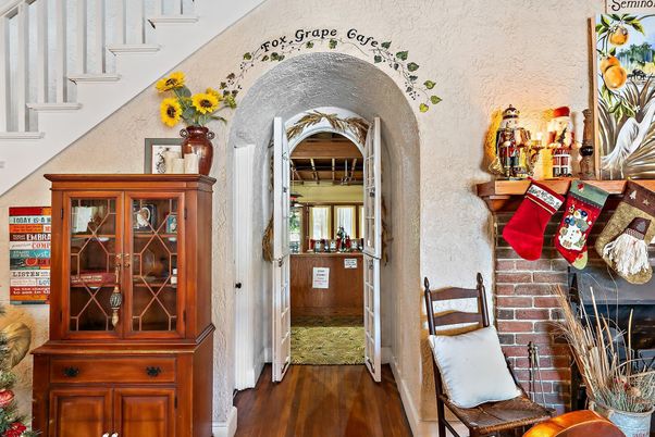 Interior, Stone Walls, Wood Texture Flooring