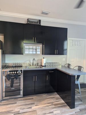 Interior, Kitchen, Wood Texture Flooring