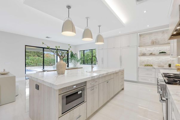 Interior, Kitchen, Pendant Lights, Recessed Lighting, Stainless Steel Appliances