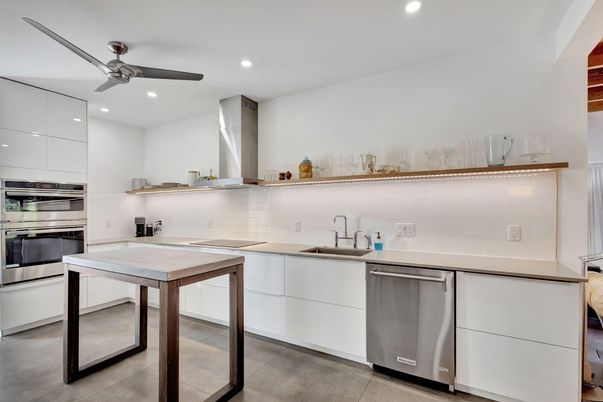 Interior, Kitchen, Recessed Lighting, Stainless Steel Appliances