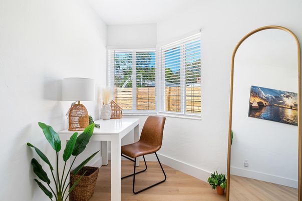 Home Office, Interior, Wood Texture Flooring