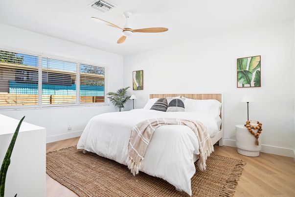 Bedroom, Interior, Wood Texture Flooring