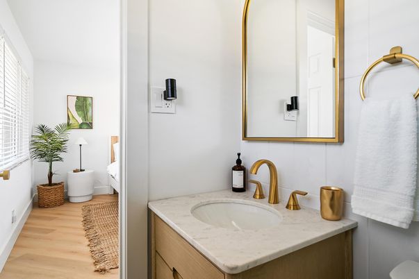 Bathroom, Interior, Wood Texture Flooring