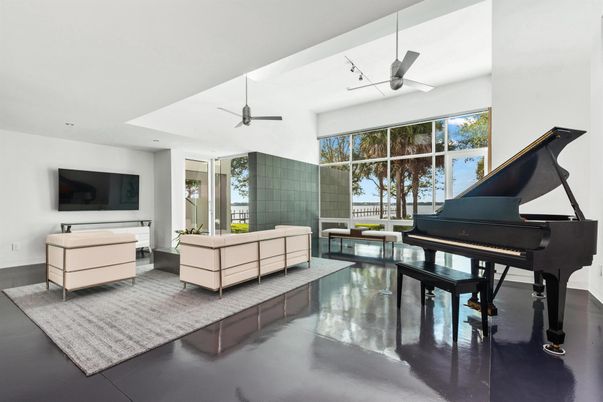 Interior, Living room, Piano