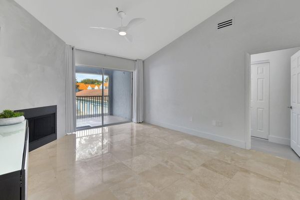 Empty room, Fireplace, Interior