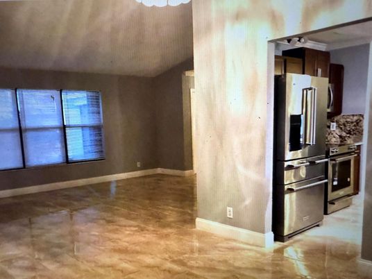 Empty room, Interior, Kitchen, Stainless Steel Appliances