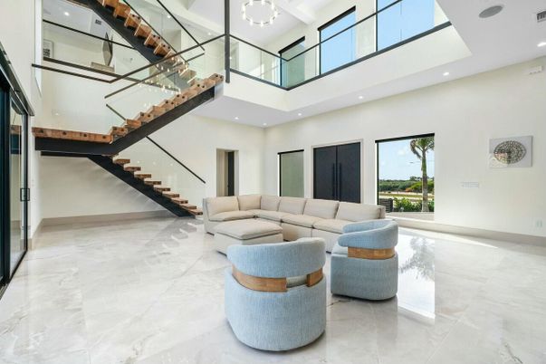 Interior, Marble, Recessed Lighting