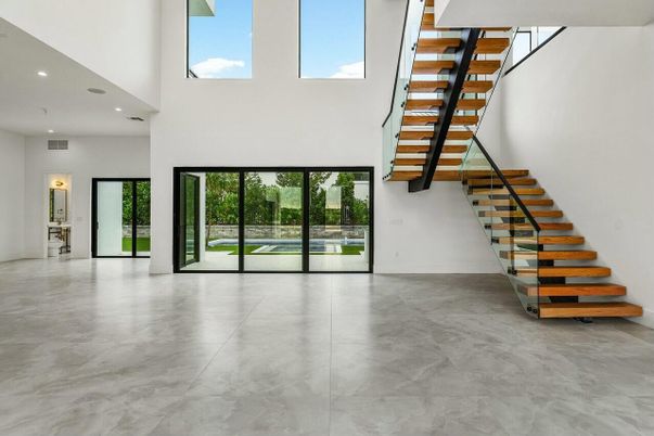 Interior, Marble, Recessed Lighting