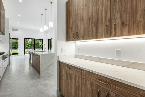 Interior, Kitchen, Pendant Lights, Recessed Lighting