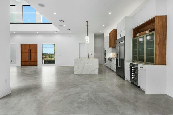 Interior, Kitchen, Pendant Lights, Recessed Lighting, Stainless Steel Appliances
