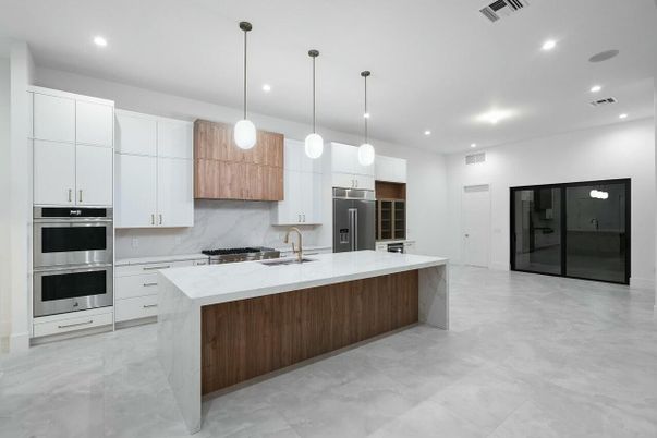 Interior, Kitchen, Pendant Lights, Recessed Lighting, Stainless Steel Appliances