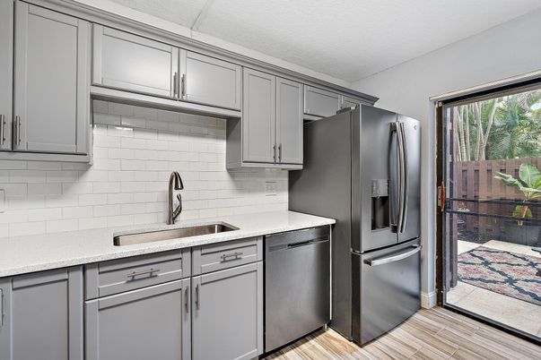 Interior, Kitchen, Wood Texture Flooring