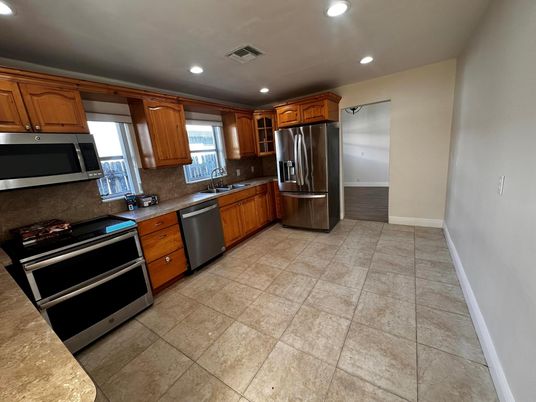 Interior, Kitchen, Recessed Lighting, Stainless Steel Appliances