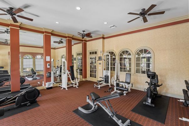 Fitness Equipment, Gym, Interior, Recessed Lighting