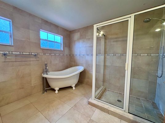 Bathroom, Free Standing Baths, Glass Shower, Interior