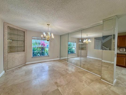 Chandelier, Empty room, Interior