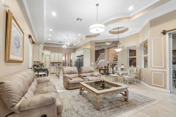 Dining room, Interior, Kitchen, Living room, Pendant Lights, Recessed Lighting