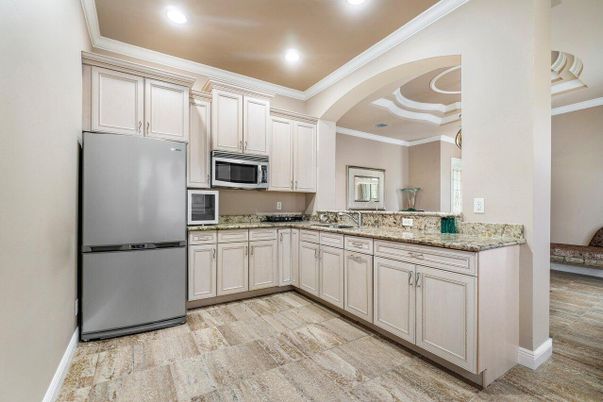 Interior, Kitchen, Recessed Lighting, Stainless Steel Appliances