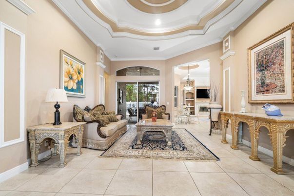Interior, Living room, Recessed Lighting