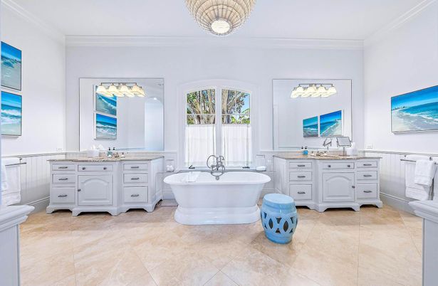 Bathroom, Dual Sink Vanities, Free Standing Baths, Interior