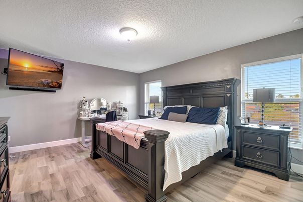 Bedroom, Interior, Wood Texture Flooring