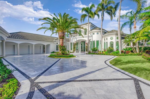 Attached, Backyard, Exterior, Facade, Mediterranean