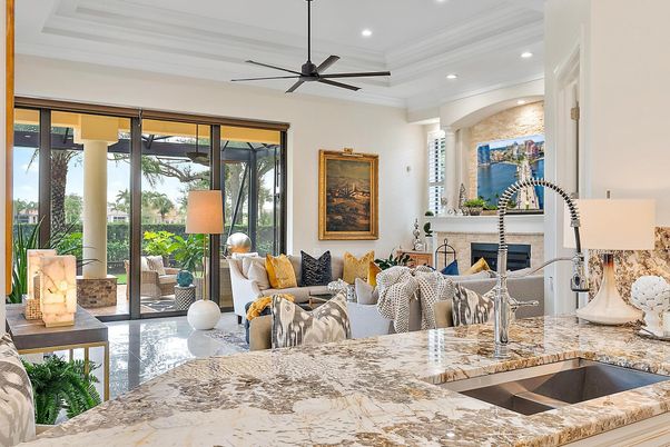 Interior, Living room, Recessed Lighting