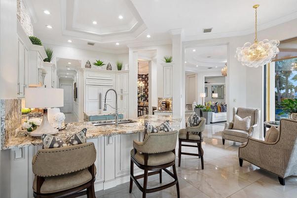 Interior, Kitchen, Living room, Pendant Lights, Recessed Lighting