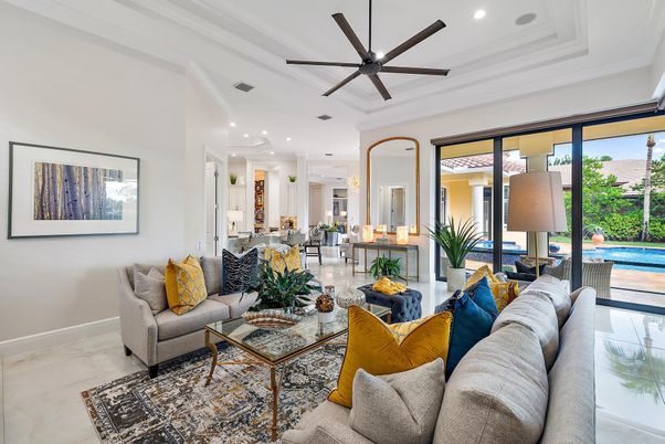 Interior, Living room, Recessed Lighting