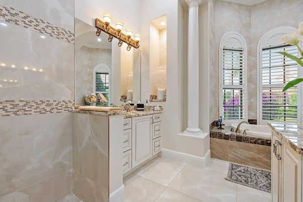 Bathroom, Interior, Recessed Lighting