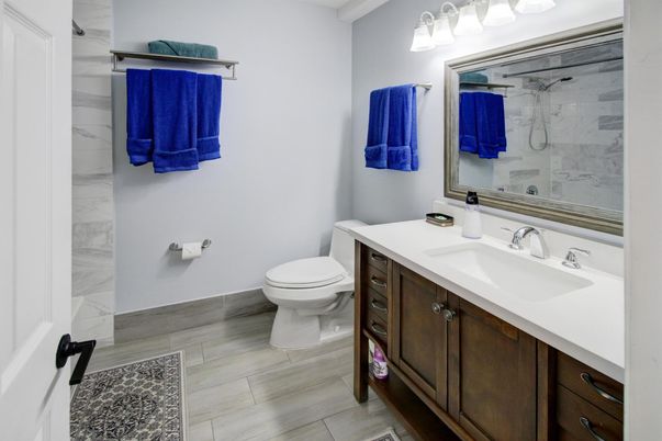 Bathroom, Interior, Marble Walls