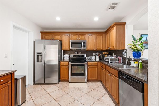 Interior, Kitchen, Recessed Lighting, Stainless Steel Appliances