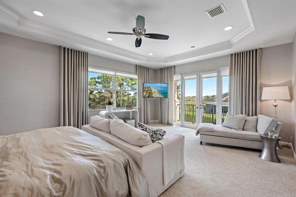 Bedroom, Interior, Recessed Lighting