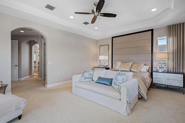 Bedroom, Interior, Recessed Lighting