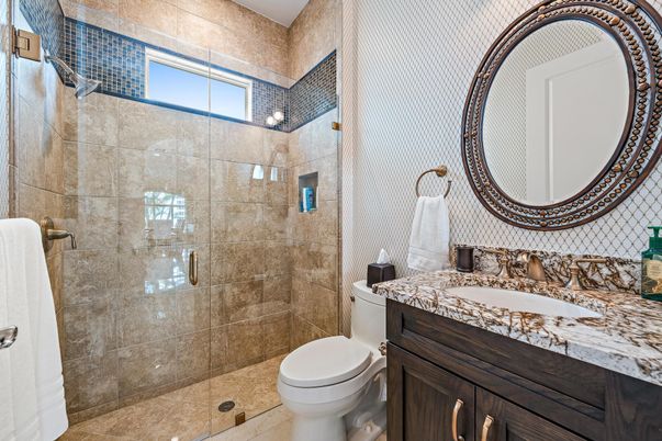 Bathroom, Glass Shower, Interior